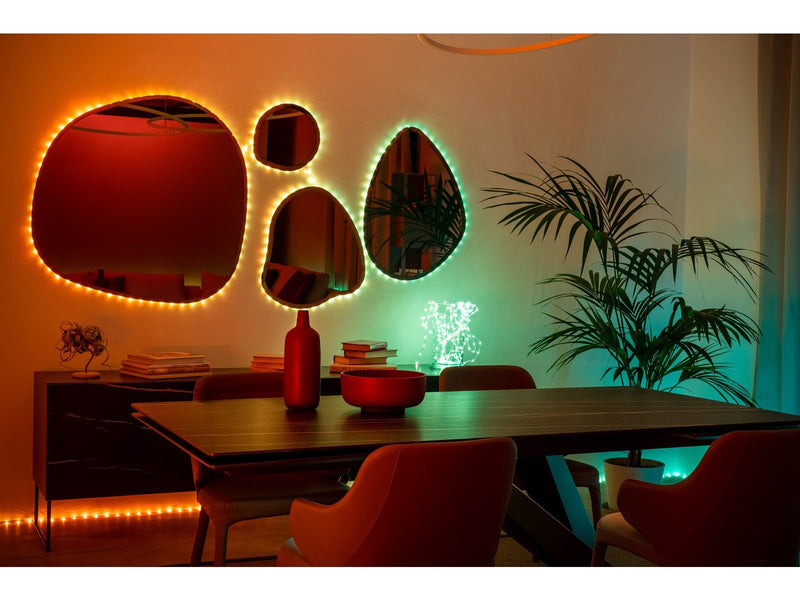 Twinkly Dots – 200 App-controlled RGB LEDs. 10 Meters. Black Wire.
