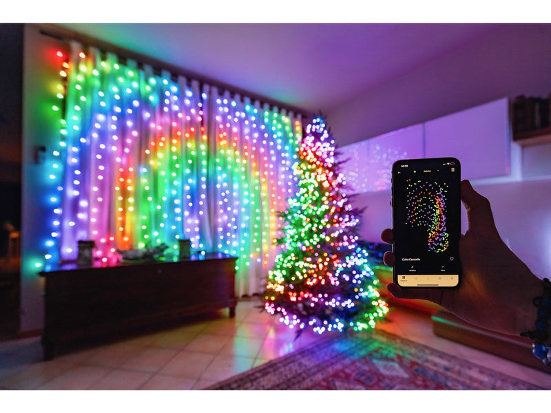 Twinkly Strings – 250 App-Controlled RGB + Warm White LEDs. 20 Meters. Clear Wire.