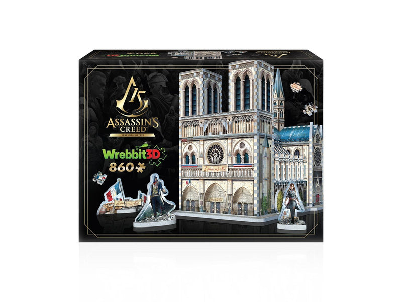 Wrebbit 3D Assassins Creed Unity: Notre-Dame (860) 3D Puzzle