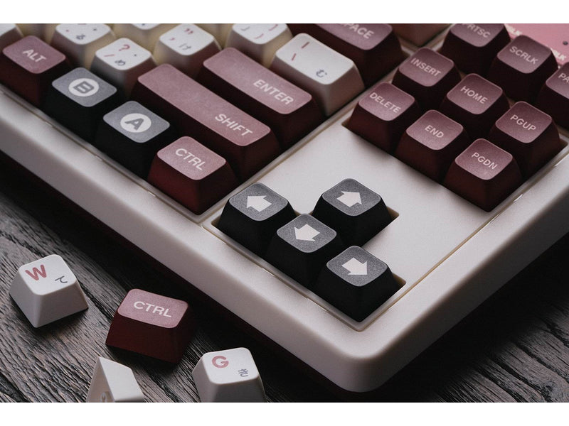 8BitDo Retro Mechanical Keyboard - Fami Edition - Tastatur und Ziffernsatz - Englisch - UK - Braun