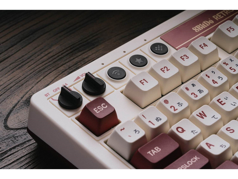 8BitDo Retro Mechanical Keyboard - Fami Edition - Tastatur und Ziffernsatz - Englisch - UK - Braun