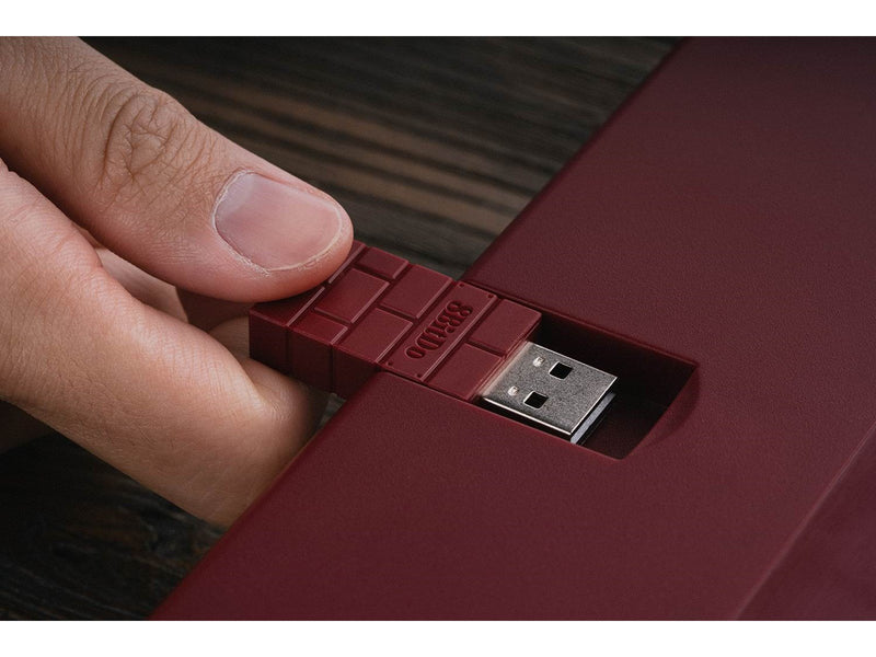8BitDo Retro Mechanical Keyboard - Fami Edition - Tastatur und Ziffernsatz - Englisch - UK - Braun