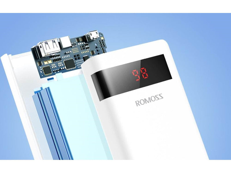 ROMOSS Sense6PS Pro Powerbank (Akku) - Weiß - 20000 mAh