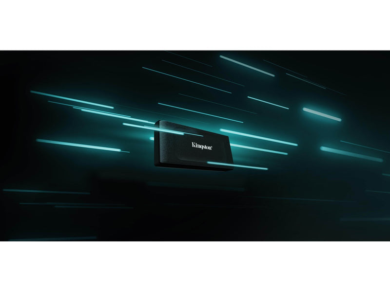 Kingston XS1000 Portable SSD - 2TB - Extern SSD - Schwarz - USB 3.2 Gen 2