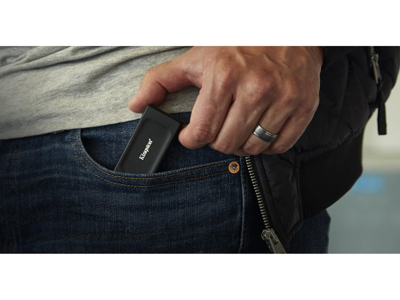 Kingston XS1000 Portable SSD - 2TB - Extern SSD - Schwarz - USB 3.2 Gen 2