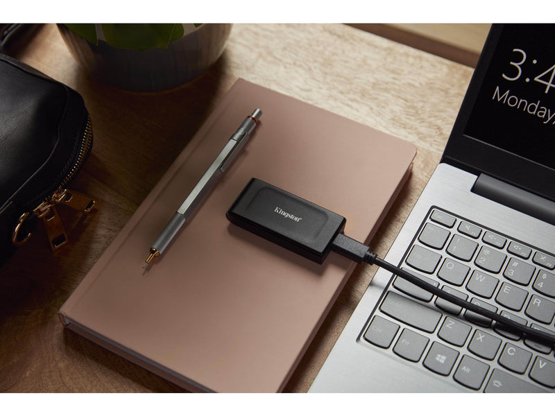 Kingston XS1000 Portable SSD - 2TB - Extern SSD - Schwarz - USB 3.2 Gen 2