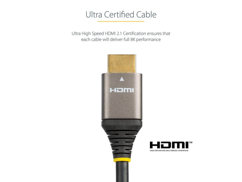 StarTech.com HDMI 2.1 Cable - Black - 1m
