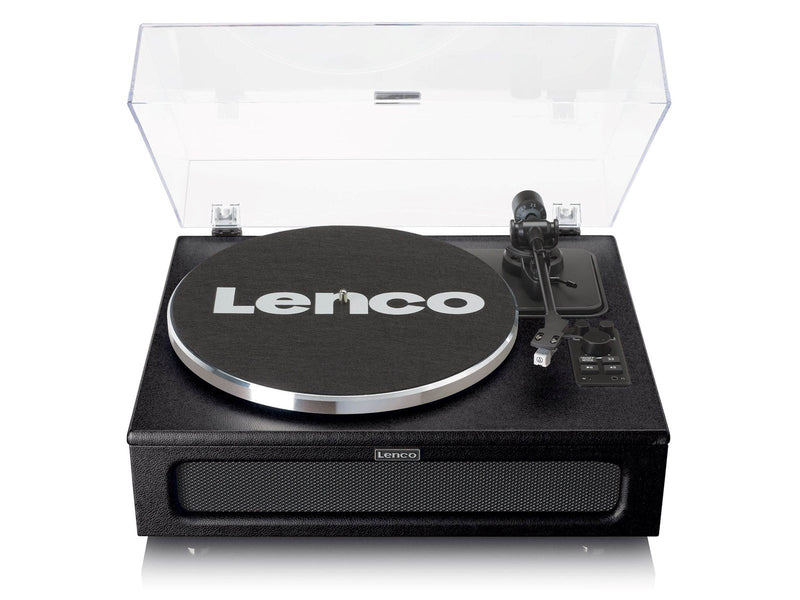 Lenco LS-430BK - Record Player with 4 built-in speakers - Black - Plattenspieler Schwarz