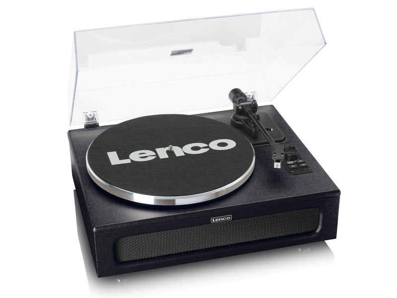 Lenco LS-430BK - Record Player with 4 built-in speakers - Black - Plattenspieler Schwarz