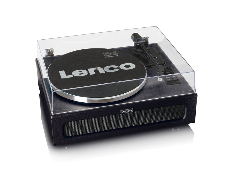 Lenco LS-430BK - Record Player with 4 built-in speakers - Black - Plattenspieler Schwarz