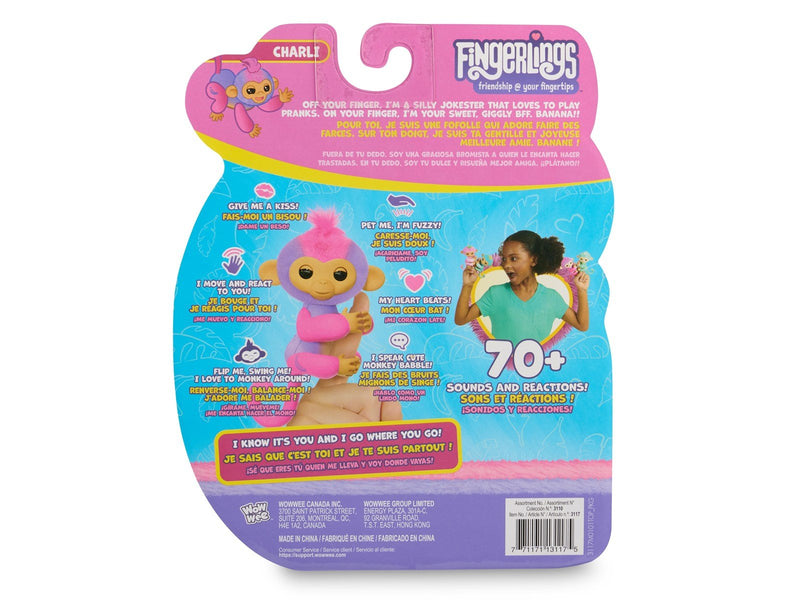 Fingerlings 2.0 Basic Monkey Purple - Charli