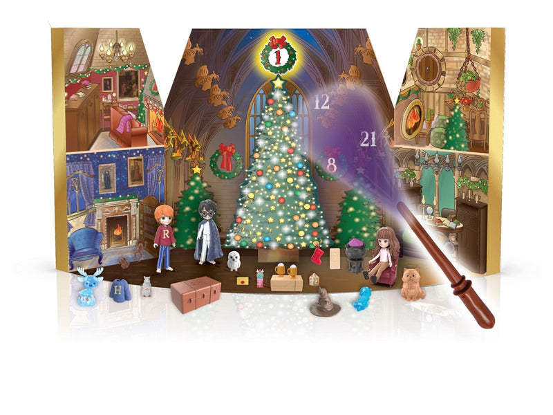 Harry Potter Adventskalender mit Zauberstab und Figuren