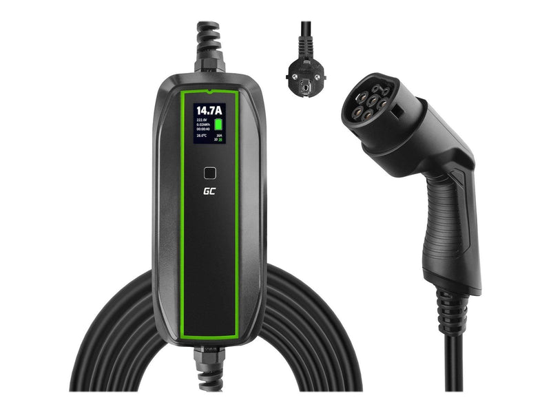 Green Cell EV PowerCable EV charging station - IEC 62196 Type 2 - 3.6 kW