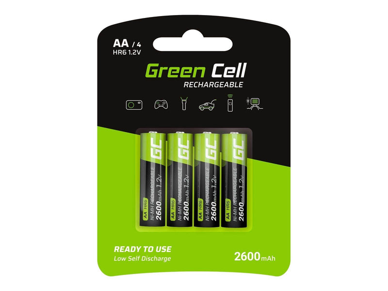 Green Cell HR6 battery - 4 x AA type - NiMH