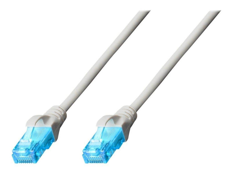 DIGITUS patch cable - 25 cm - grey - Grau - 0.25 meter