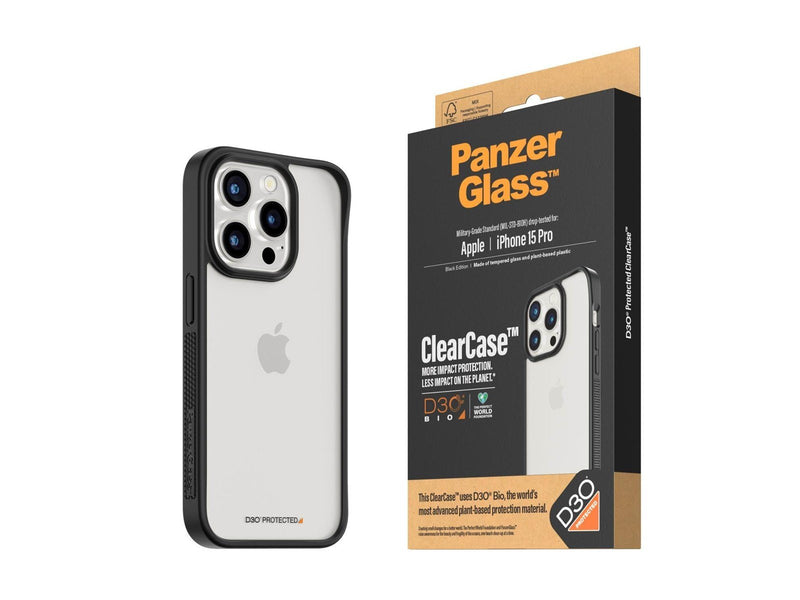 PanzerGlass ClearCase with D3O iPhone 15 Pro