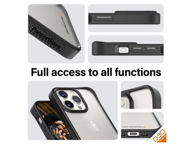 PanzerGlass ClearCase with D3O iPhone 15 Pro