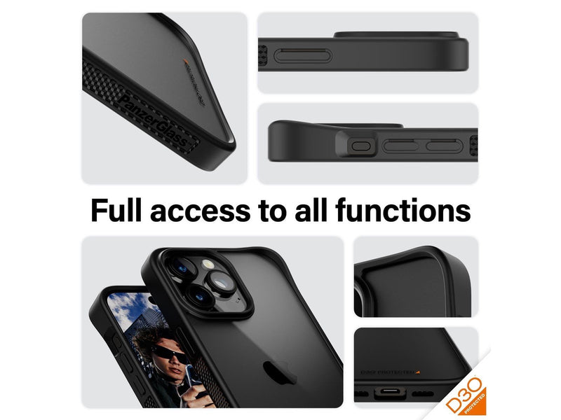 PanzerGlass ClearCase with D3O iPhone 15 Pro Max