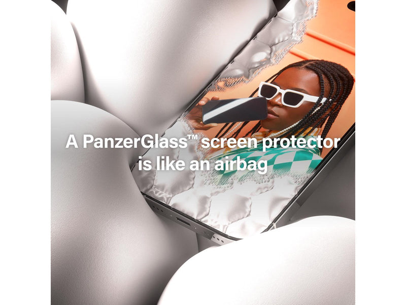 PanzerGlass Screen Protector iPhone 15 Pro | Ultra-Wide Fit w. EasyAligner