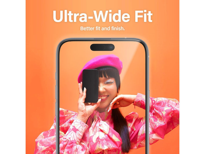 PanzerGlass Screen Protector iPhone 15 Plus | Ultra-Wide Fit w. EasyAligner