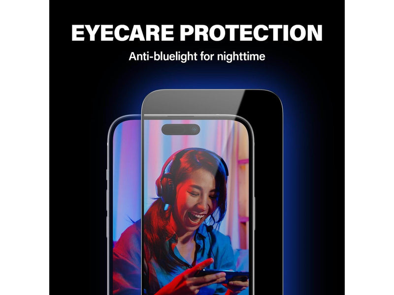PanzerGlass Eyecare Screen Protection iPhone 15 | Ultra-Wide Fit w. EasyAligner
