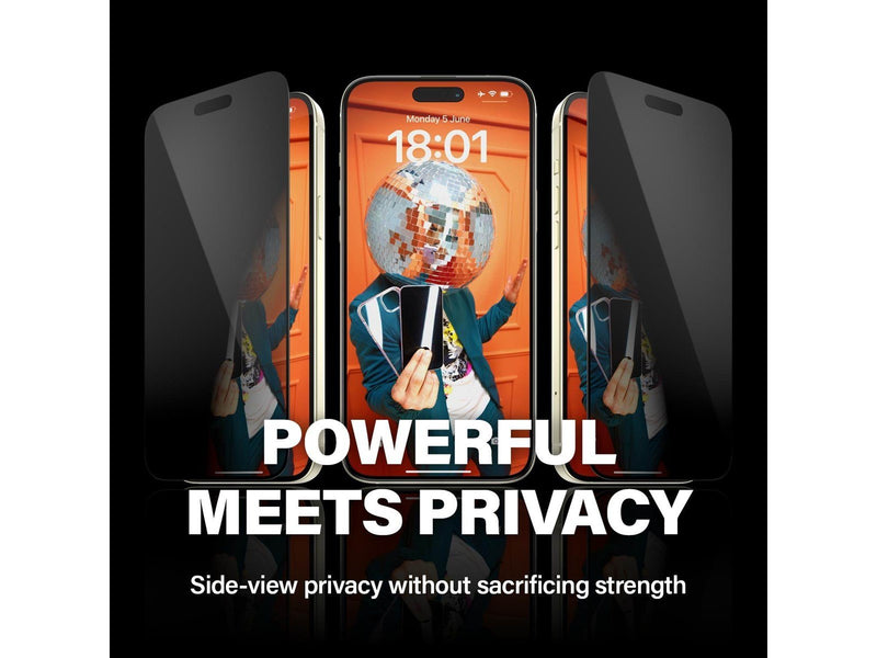 PanzerGlass Privacy Screen Protector iPhone 15 Plus | Ultra-Wide Fit w. EasyAligner