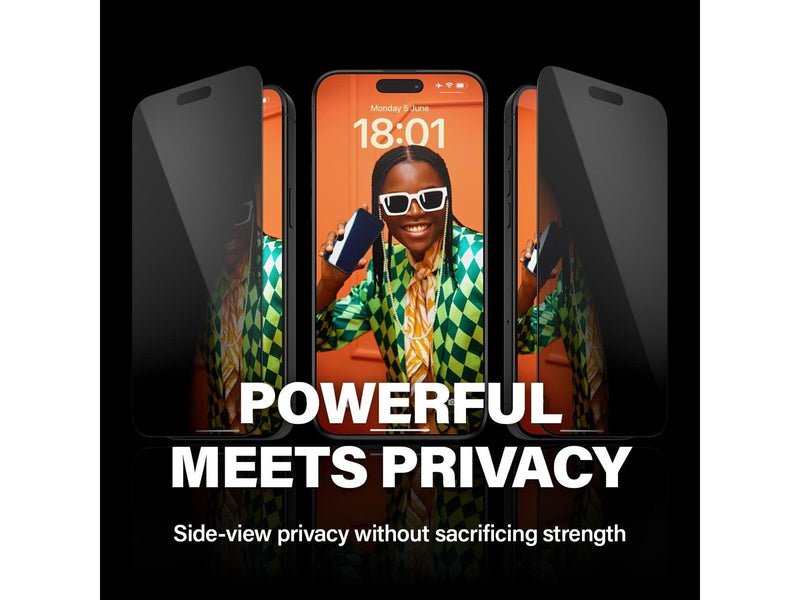PanzerGlass Privacy Screen Protector iPhone 15 Pro Max | Ultra-Wide Fit w. EasyAligner