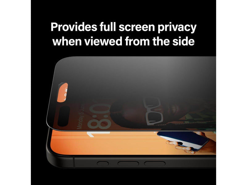 PanzerGlass Privacy Screen Protector iPhone 15 Pro Max | Ultra-Wide Fit w. EasyAligner