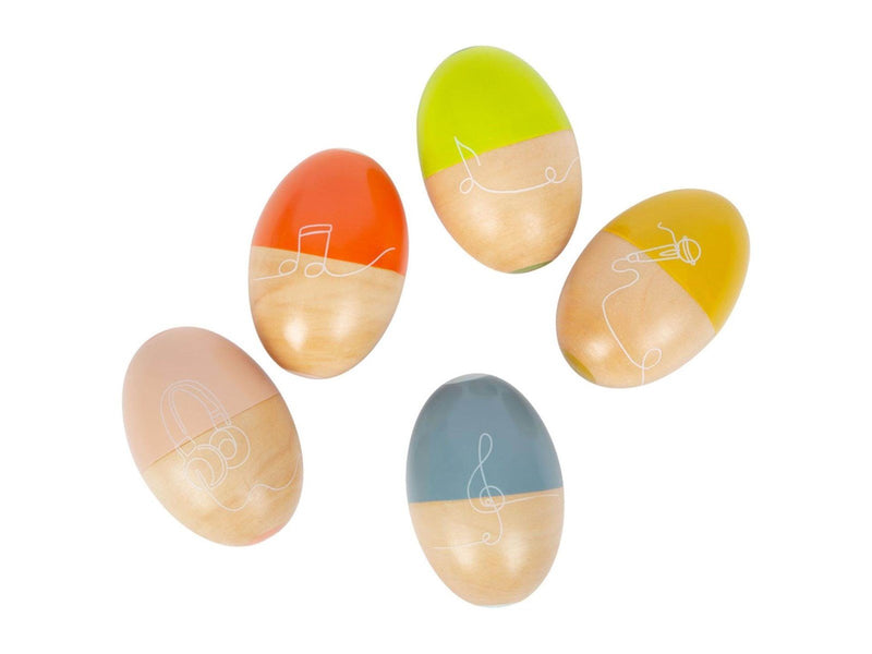 Small Foot - Wooden Music Eggs Groovy Beats 5pcs.
