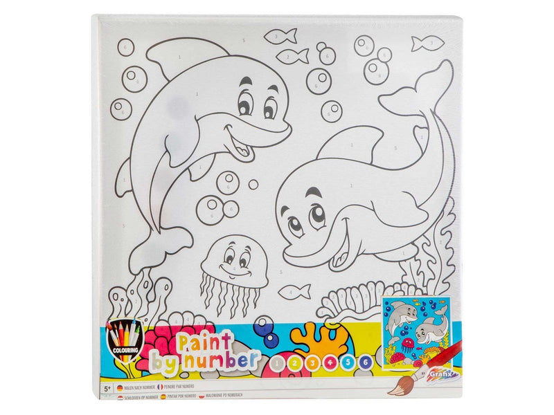 Grafix Painting by Number - Dolphins