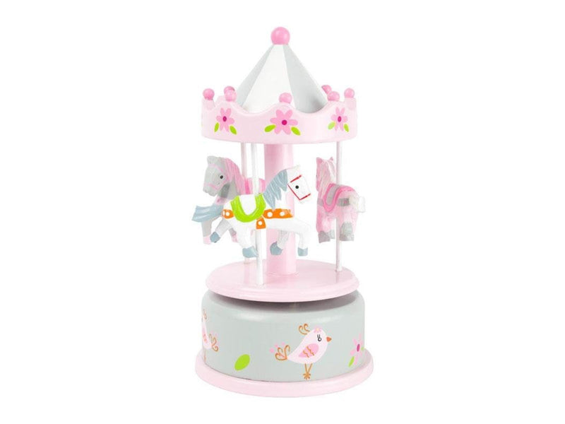 Small Foot - Wooden Music Box Rotating and Winding