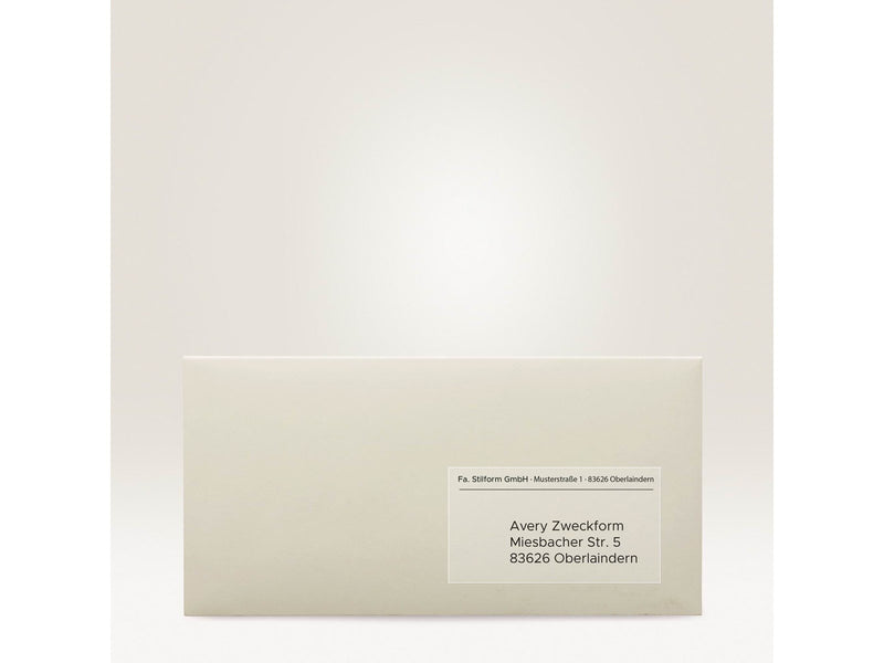 Avery Clear addressing labels