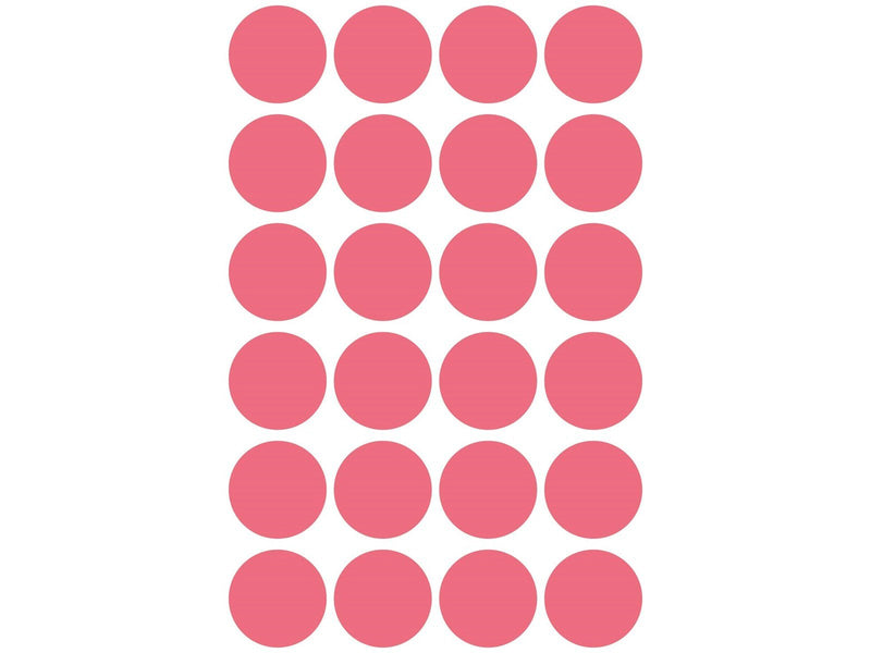 Avery Colour coding dots permanent neon red