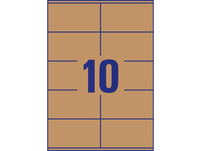Avery Brown kraft rectangular Product Labels (recycle)