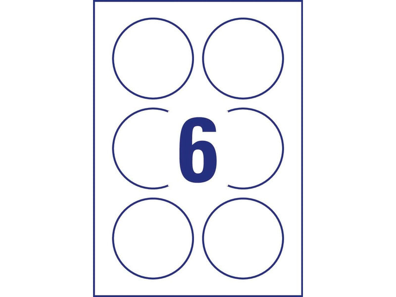 Avery Crystal clear labels (-20oC to +80oC)