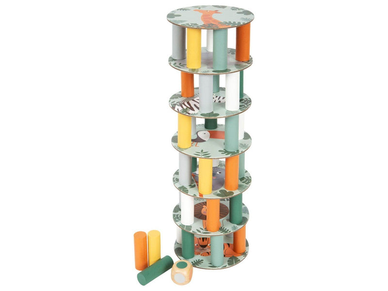 Small Foot - Wooden Wobble Tower Safari Game
