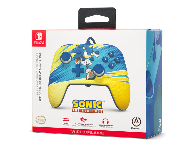 PowerA Verbesserter kabelgebundener Controller für Nintendo Switch – Sonic-Boost - Wired Controller - Nintendo Switch