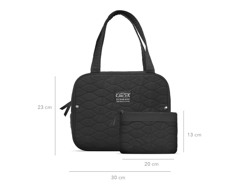 Cimi Karen Denmark  - Toiletry bag 2 parts set Black