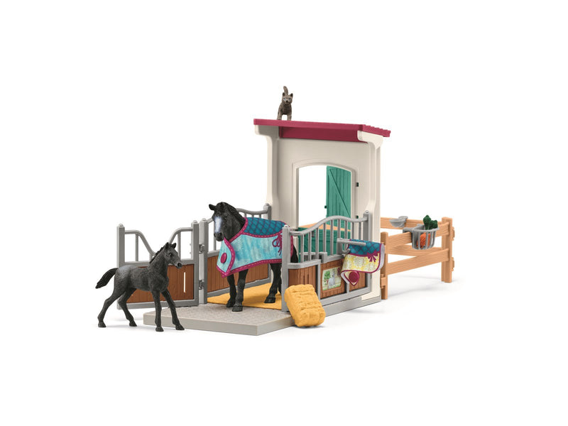 Schleich Horse Box with Mare and Foal