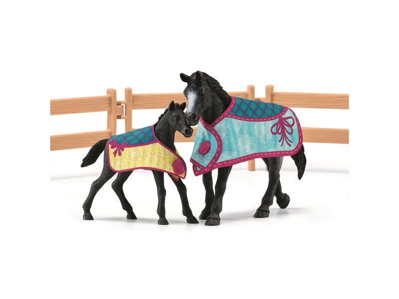 Schleich Horse Box with Mare and Foal