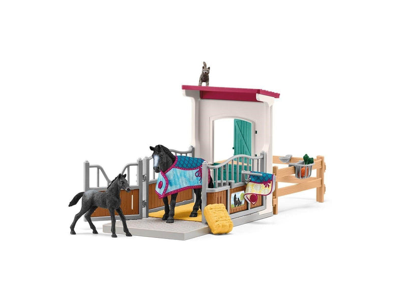 Schleich Horse Box with Mare and Foal