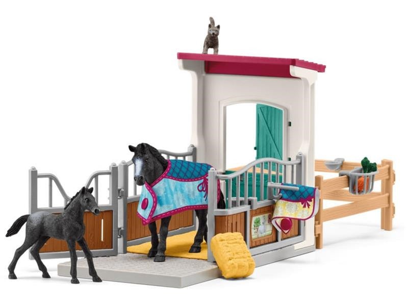 Schleich Horse Box with Mare and Foal