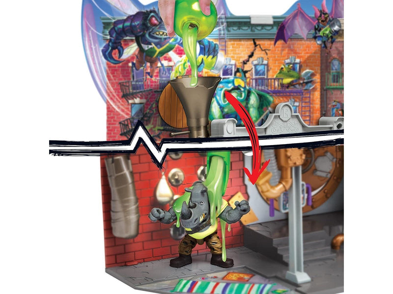Playmates Toys Mutant Mayhem Large Playset Sewer Lair Dlx