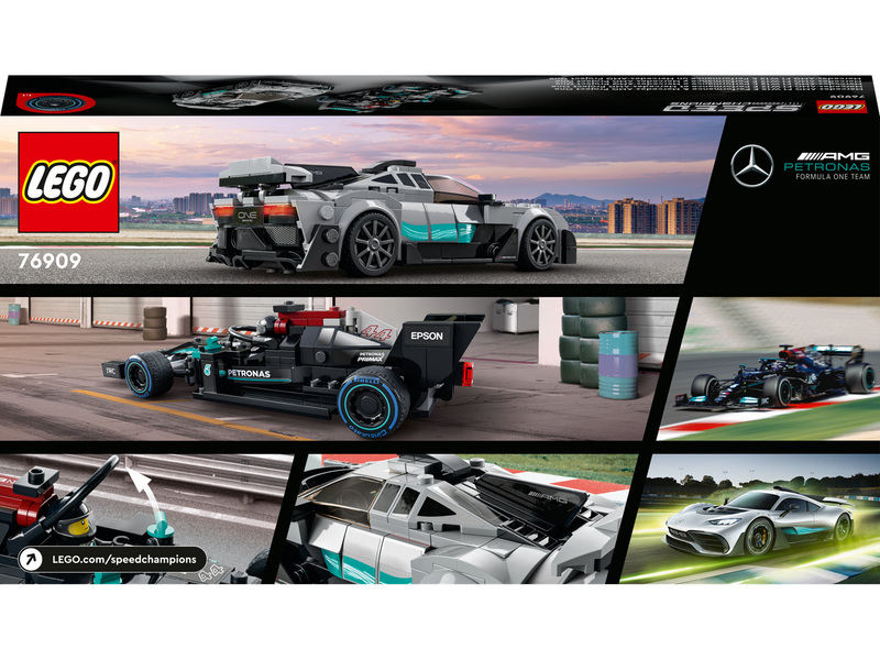 LEGO Speed Champions 76909 Mercedes-AMG F1 W12 E Performance & Mercedes-AMG Project One