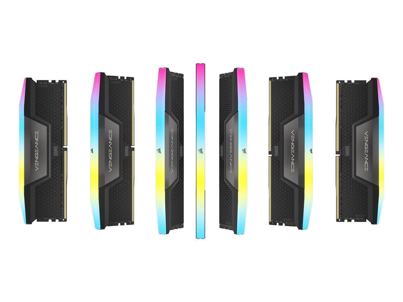 Corsair Vengeance RGB DDR5-6000 - 96GB - CL30 - Dual Channel (2 pcs) - Intel XMP - Schwarz mit RGB