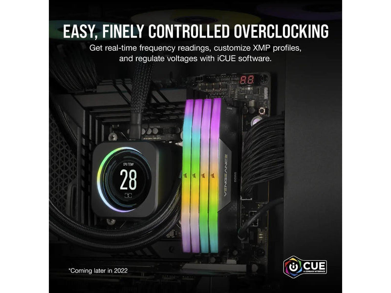 Corsair Vengeance RGB DDR5-6800 - 96GB - CL40 - Dual Channel (2 pcs) - Intel XMP - Schwarz