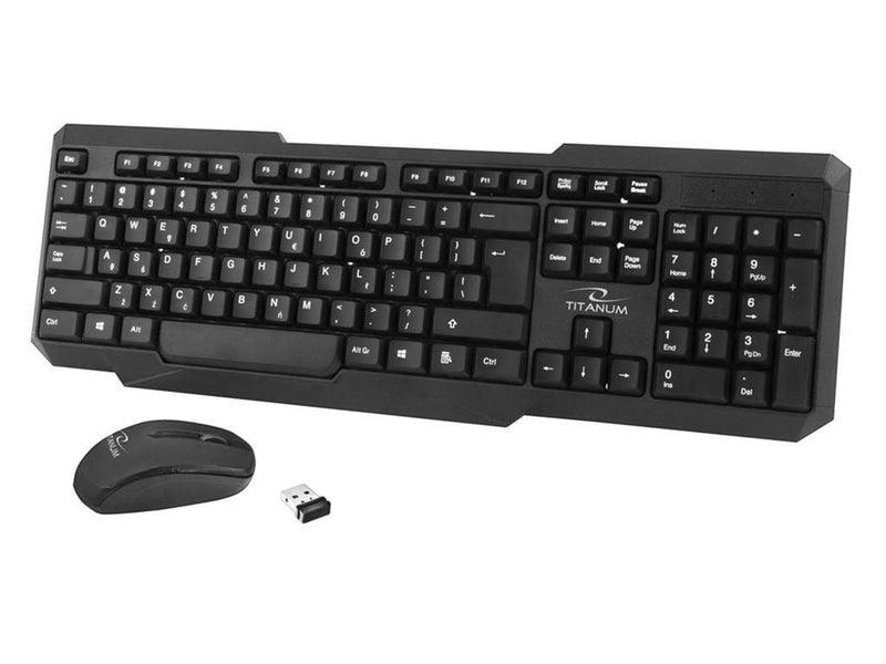 Esperanza Titanum Memphis - Tastatur & Maus Set - Englisch - US - Schwarz