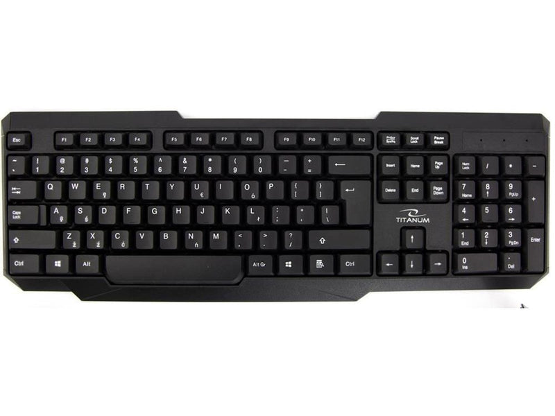 Esperanza Titanum Memphis - Tastatur & Maus Set - Englisch - US - Schwarz