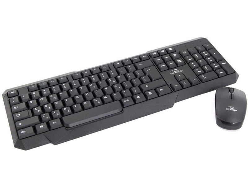 Esperanza Titanum Memphis - Tastatur & Maus Set - Englisch - US - Schwarz