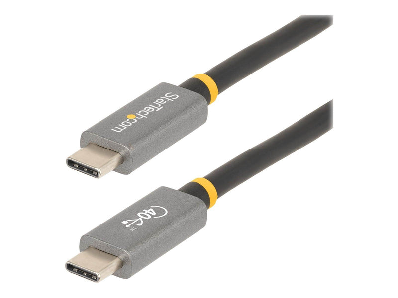StarTech.com 3ft (1m) USB4 Cable USB-IF Certified USB-C Cable 40 Gbps USB Type-C Data Transfer Cable 100W Power Delivery